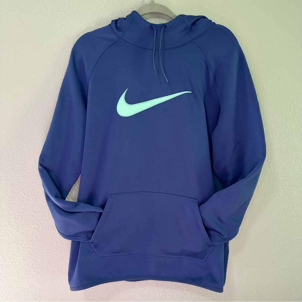 Nike Blue Oversized Hoodie Sweatshirt